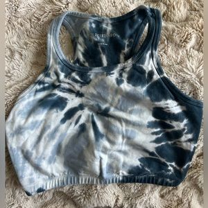 Electric & Rose ~ Bella Crop Bralette ~ Thunder/Onyx Yinyang spiral